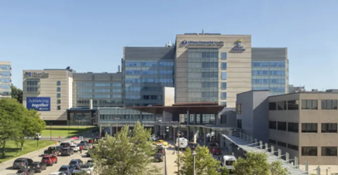 View of the UMass Memorial Health University Campus.