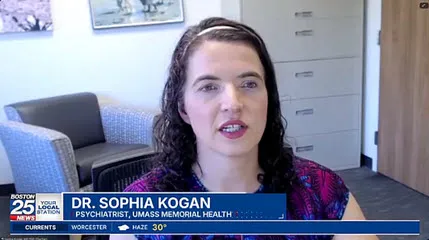 Dr. Sophia Kogan speaks to Boston 25 News regarding treatments for depression.